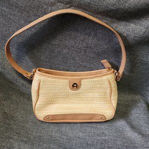 Etienne Aigner Tahiti Tan Zipper Close Shoulder Purse